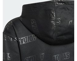 adidas Sportswear Kinderen Hoodie - Zwart met Gouden Logo