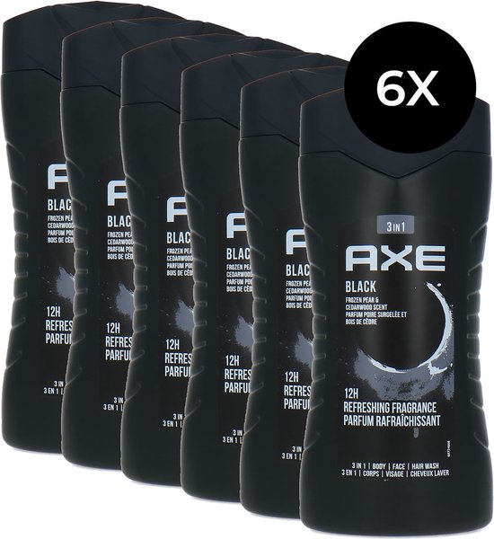 Axe Black Douchegel Voordeelverpakking - 6 x 400 ml