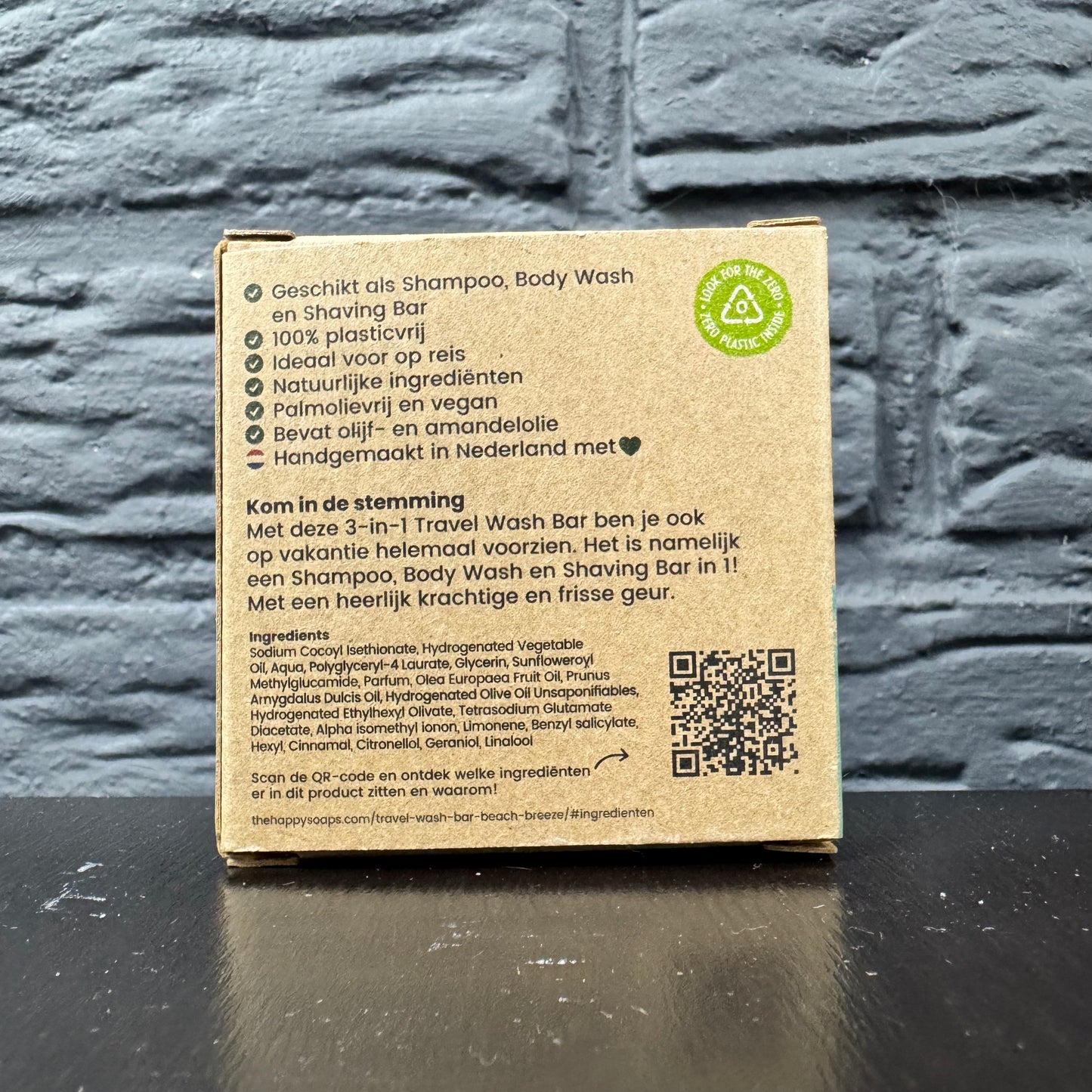 Happysoaps 3-in-1 zeep - handig reis formaat (40g)