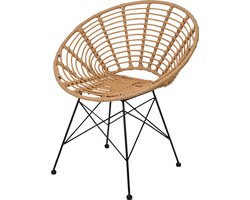 Elegante Rotan Stoel met Ronde Zitting