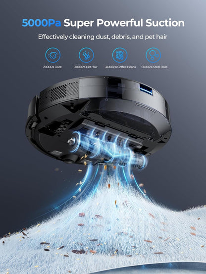 Laresar Mars 01 Robotstofzuiger – Slimme Laser Navigatie & Automatische Lediging | Nieuw