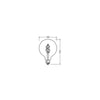Ledvance Smart+ WiFi E27 Globe Classic Filament 4.5W – RGBW & Zeer Warm Wit (827)