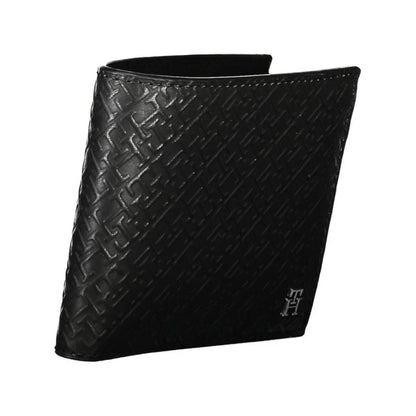 Portemonnee van nappaleer met all-over labelmotief