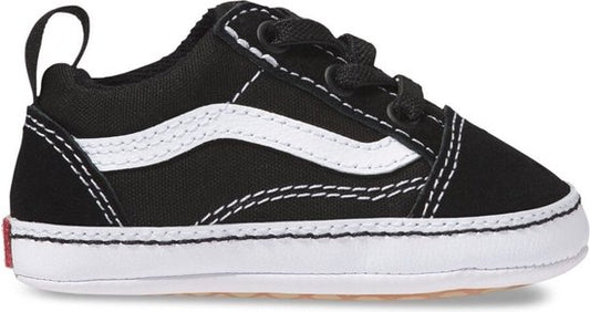 Vans Old Skool Crib Peuter Sneakers - Zwart - Maat 19
