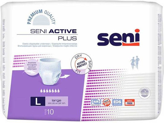 Seni Active Plus Pants 5213 L - Comfortabele Incontinentiebroekjes (10 stuks)