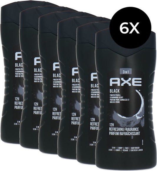 Axe Black Douchegel Voordeelverpakking - 6 x 400 ml