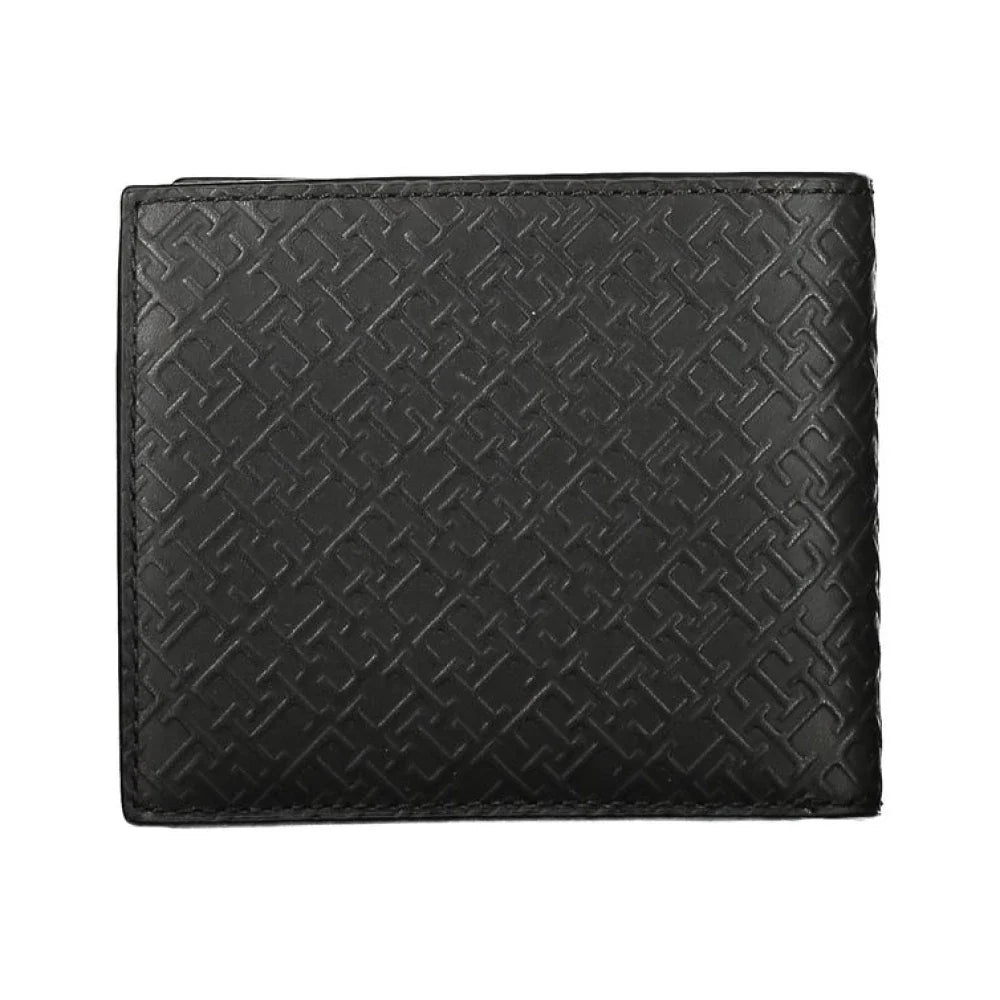 Portemonnee van nappaleer met all-over labelmotief