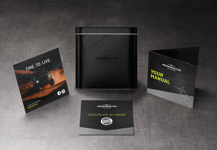 Aeromeister Amsterdam Mundo AM1606 – Herenhorloge met Stoer Design & Chronograaf | 47mm | Zwart/Grijs