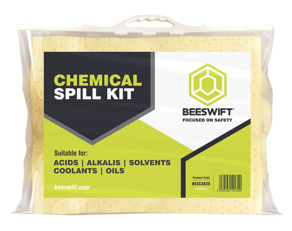 Beeswift Oil Only Spill Kit 20 L – Absorptiekit voor Olie – Wit
