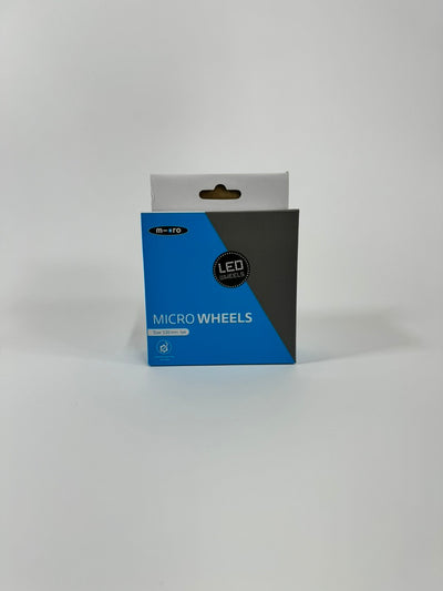 Micro LED Wheels 120mm Set Transparant Grijs - Nieuw Outlet