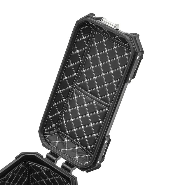 Bagtecs XW30 zwarte 30 liter linker aluminium motorfiets zijkoffer