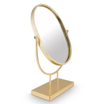 VT Wonen Mirror Oval On Stand 20.5x32 cm Gold