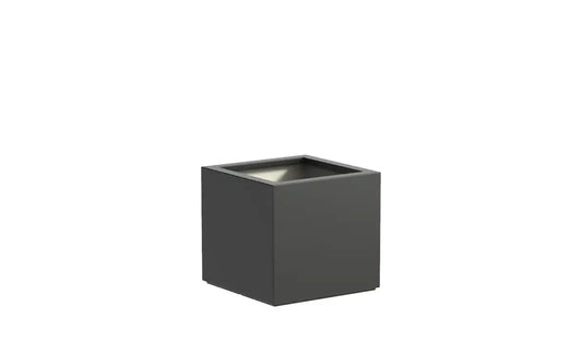 Polyester plantenbak 60x60x60 cm - Carrez PB8 - Adezz RAL7021 zwartgrijs