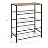 Metalenschoenenrek 12 paar  (L) 63 x (B) 30 x (H) 80 cm