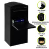 Slimme Pakketbrievenbus Frontbox-Achteruitname-Uni stardust black