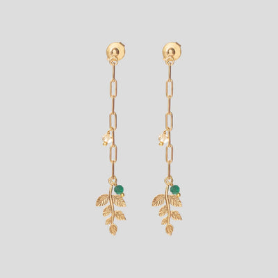 A Beautiful Story Sympathy Citrine Aventurine Earrings - aw_31042