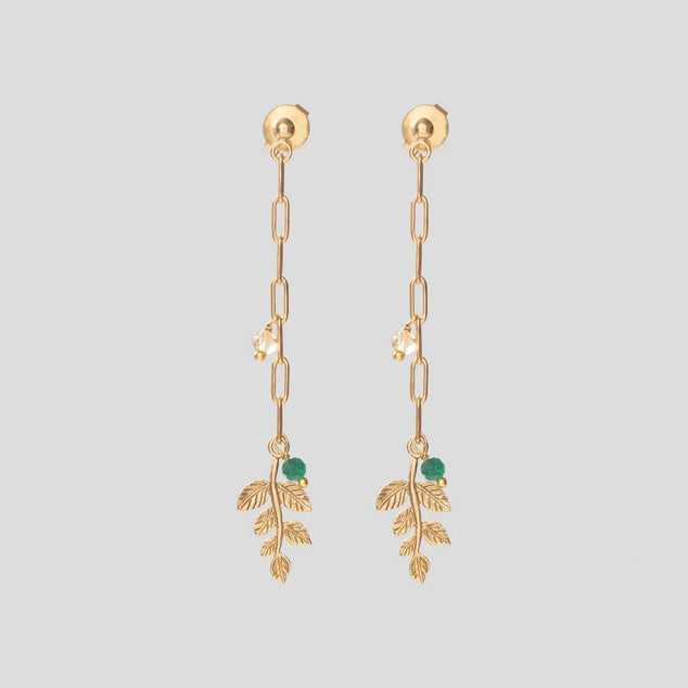 A Beautiful Story Sympathy Citrine Aventurine Earrings - aw_31042