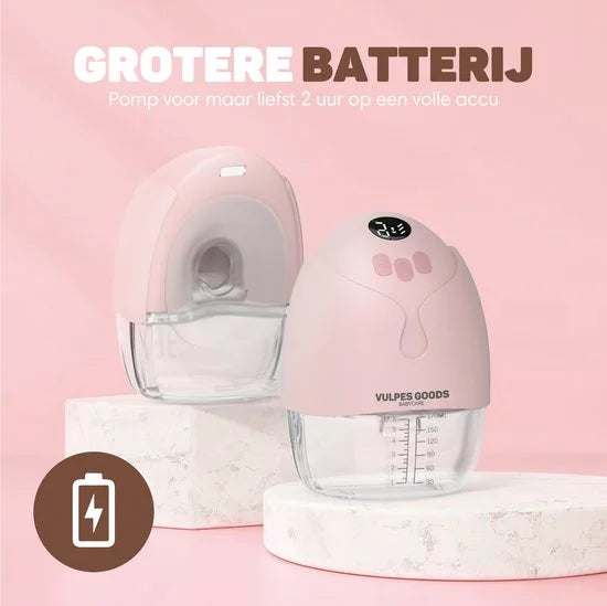 Vulpes Goods BabyCare  Dubbele elektrische handsfree Kolf - 2 Stuks - Max