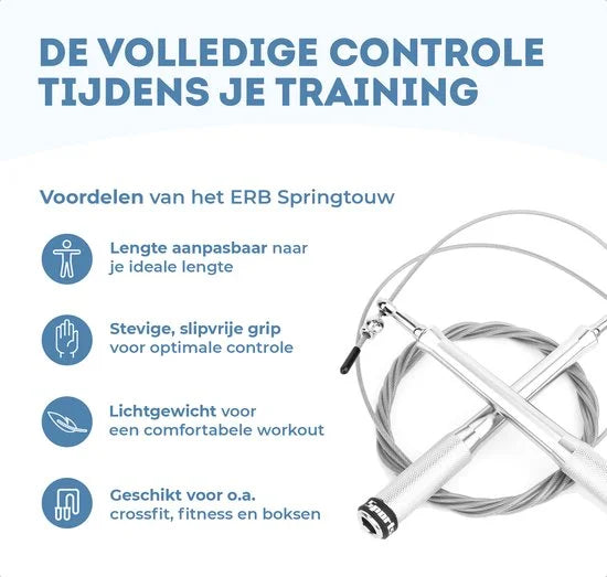 erb sports springtouw zilver