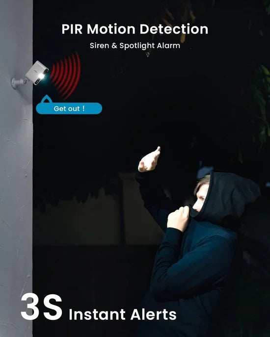 ieGeek ZS-GX3S  Wire-free battery beveiligingscamera met zonnepaneel