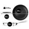 HYBRIDE ANTIAANBAK KOEKENPAN 24CM