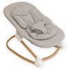 Bo Jungle Grow With Me Bouncer - Pure White (witte poten, zitgedeelte grijs)