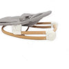 Bo Jungle Grow With Me Bouncer - Pure White (witte poten, zitgedeelte grijs)