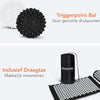 LifeGoods Spijkermat met Kussen - Shakti Mat - Acupressuur Mat - Spijkerbed - Massage Mat - Zwart