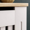 Arlington Radiatorbekleding - Wit - Modern - MDF - Lamellen - M - Radiatorpanelen