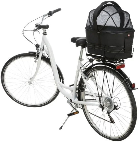EVA Fietsmand Achterop - Zwart - Met Kussen en Kap - 48X29X42 cm