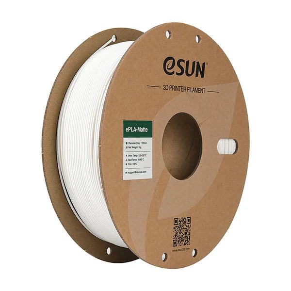 PLA-Matte filament 1,75 mm Milky White 1 kg