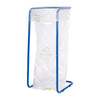 Afvalzakhouder 400 liter, blauw gecoat - Knapzakhouder + wielen kws100-kz