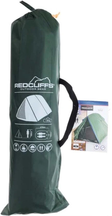 Redcliffs Koepeltent - 2 personen - kamperen - compact - groen