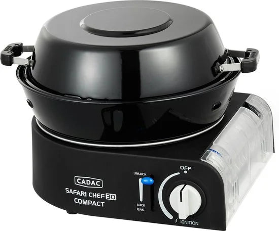CADAC Dometic - Safari Chef 30 Compact - Ultra Compacte Gasbarbecue - Meerdere Kookoppervlakken