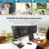 USB 3.0/C laptop-dockingstation voor notebooks met dubbele video-uitgang (HDMI en DVI/HDMI/VGA)