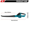 Speed Brushless Cordless Snow/Leaf Blower | For Makita 18V Batte
