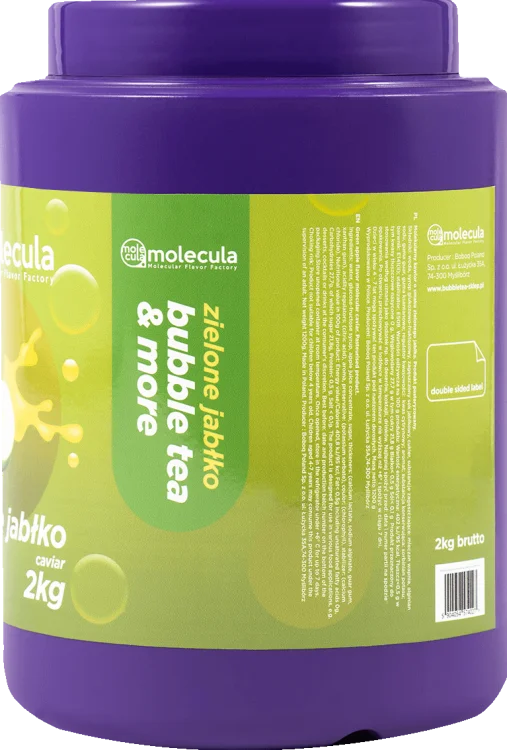 BALLEN voor BUBBLE TEA - GROENE APPEL - 2kg - MOLECULAIRE KAVIAAR - POPPING BOBA