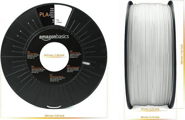 PLA 3D-printerfilament, 1,75 mm, transparant, spoel van 1 kg