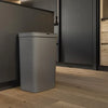 Mandal Sensor prullenbak - 50L - Grijs - Hygiënische automatische deksel - Soft close - Vingerafdrukvrij - Keuken afvalemmer - Kantoor Vuilbak - Grijs - Grijze Afvalbak