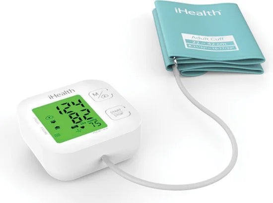 Track KN-550BT - Bloeddrukmeter Bovenarm Hartstichting - Klinisch Gevalideerd - Hartslagmeter - Smartphone App - Onregelmatige Hartslag - WHO Stoplicht Indicator - Manchet 22 - 42 cm
