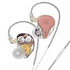 DQ6S In-ear bedrade oortelefoon Bass Metal met microfoon