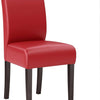 Set van 2 | bistrostoel | leer | rood | gastronomische stoelen, bistrostoelen bekleed