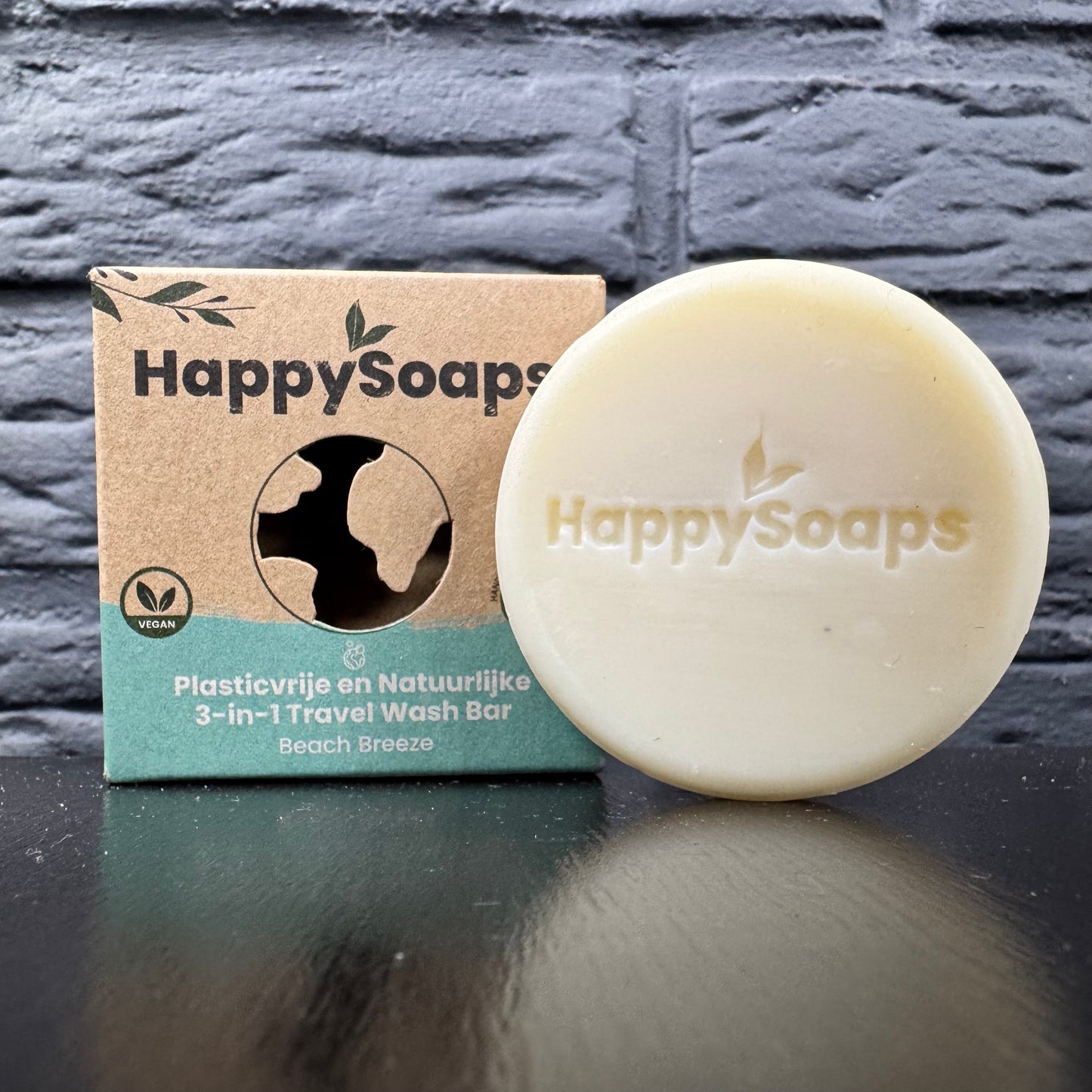 Happysoaps 3-in-1 zeep - handig reis formaat (40g)