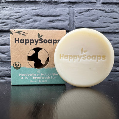 Happysoaps 3-in-1 Zeep Reisformaat 40g - Nieuw Outlet