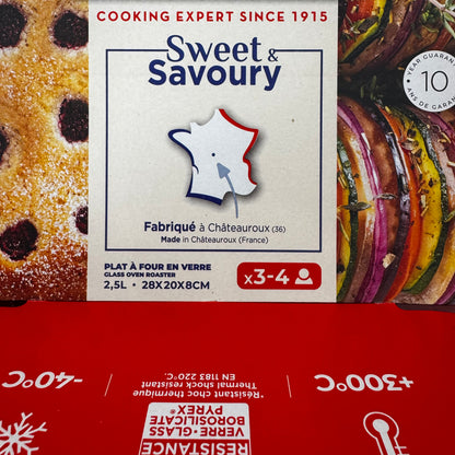 Partij - Pyrex ovenschalen 28x20cm 2,5l & 33x20 4,1 liter + deksel