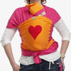 0 - Bykay - Stretchy Wrap Design Fuchsia/ Oranje/ Hart Rood - Large