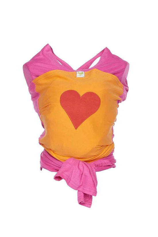 0 - Bykay - Stretchy Wrap Design Fuchsia/ Oranje/ Hart Rood - Large