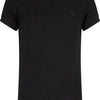 Indian Blue meiden t-shirt met rib contrast Black