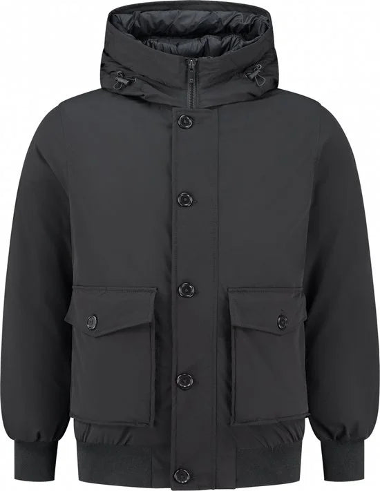 Purewhite - Heren Regular fit Jackets Padded - Black - Maat XXL