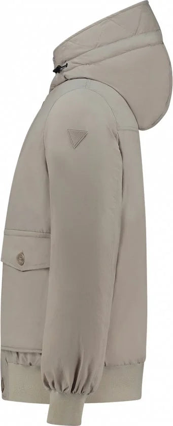 Purewhite - Heren Regular fit Jackets Padded - Taupe - Maat XL
